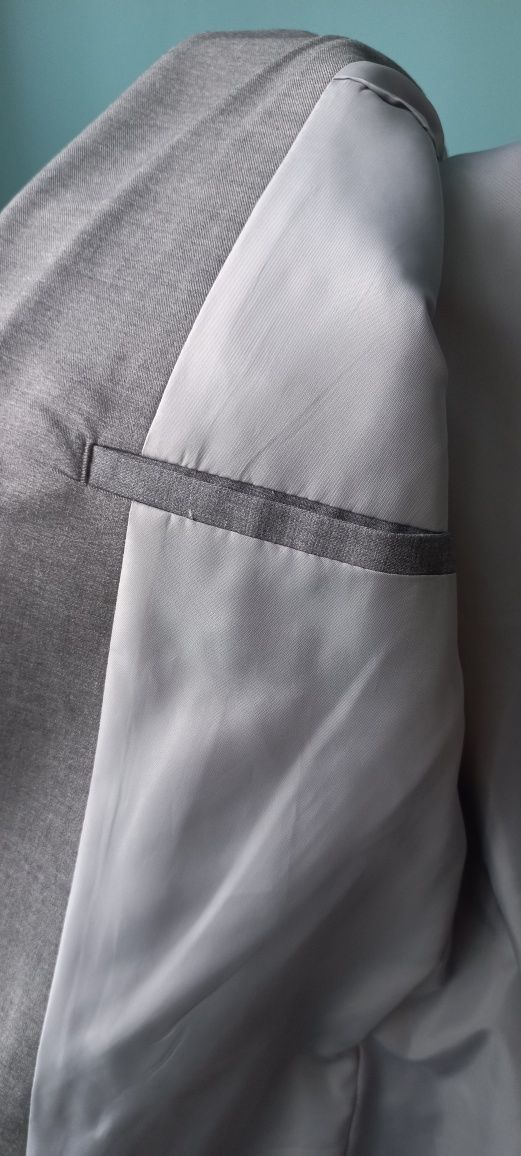 marynarka + spodnie garniturowe H&M na szczupłego mężczyznę 175-180