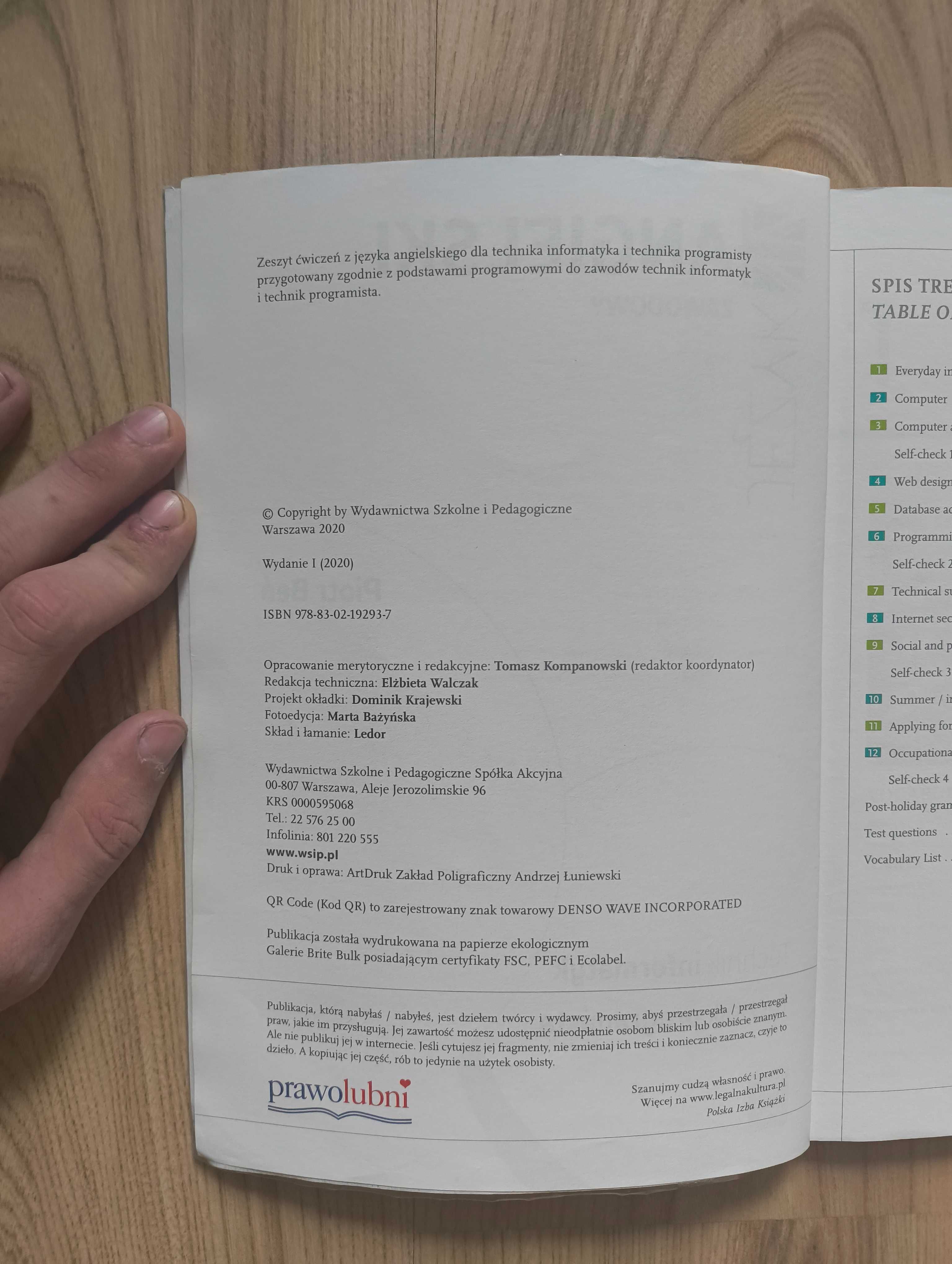 Podręcznik Język Angielski zawodowy technik informatyk/programista