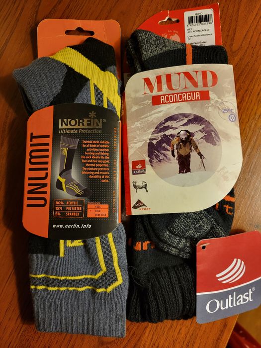 Гірськолижні термо шкарпеткі Mund  Skinng  outlast
