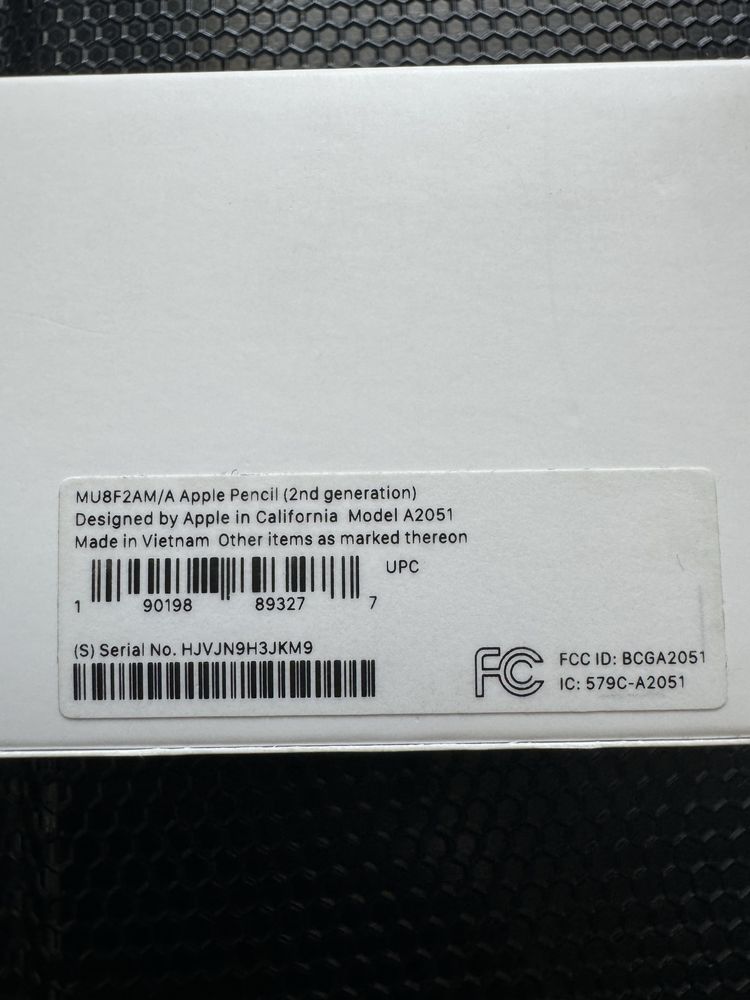 Apple Pencil (2nd gen) MU8F2