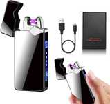 Elegancka Zapalniczka Plazmowa Ładowane USB Sterowana Dotykiem 2 Łuki
