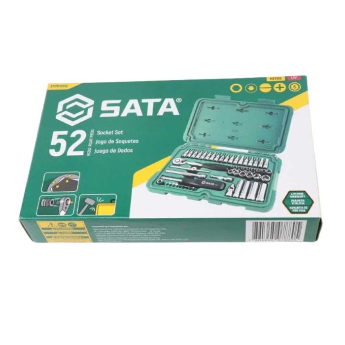 SATA Zestaw kluczy nasadowych 52 el. 1/4 metrycznych ST09002SJ