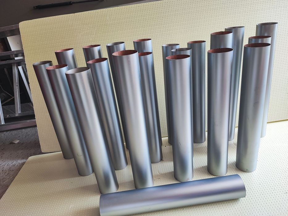 Труба хромована сатинова. Діаметр 60мм. Довжина 380мм.