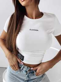 Bluzka damska Olavoga Label S M biała szara