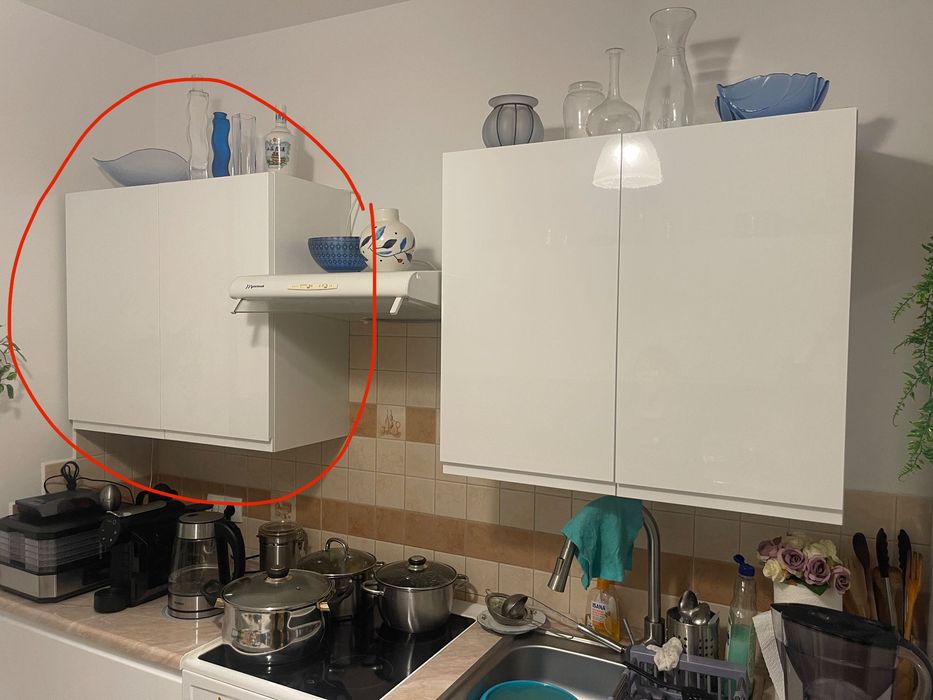 Szafka kuchenna – biały połysk – stan idealny – (do negocjacji)