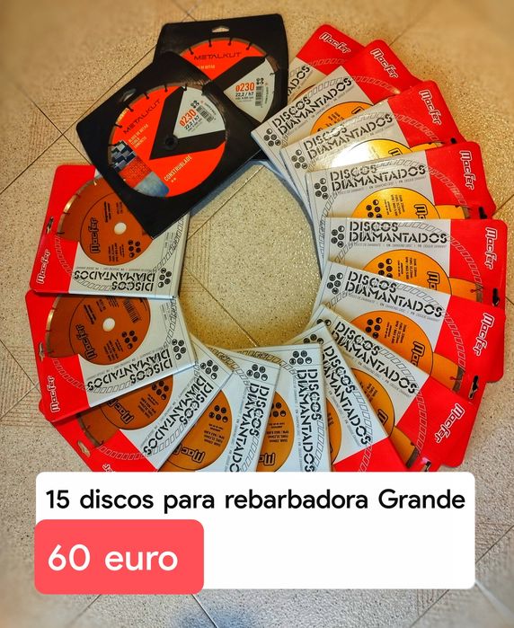 Discos para rebarbadora e mais coisas