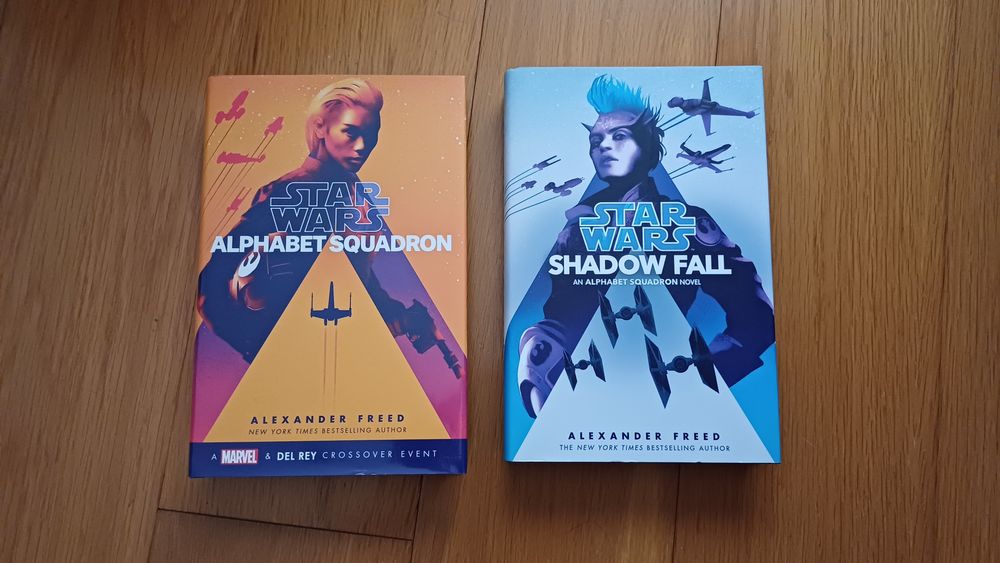 Livros Star Wars Alphabet Squadron e Shadow Fall