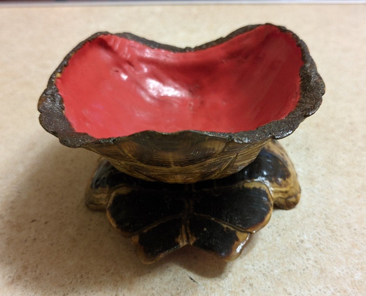 Унікальна декоративна підставка вазочка панцир черепахи ручної роботи