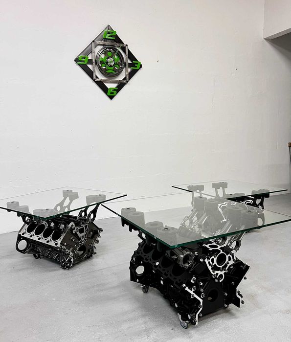 Stolik z bloku silnika V8 Dodge Charger Chalenger Mustang Hemi SRT GTO