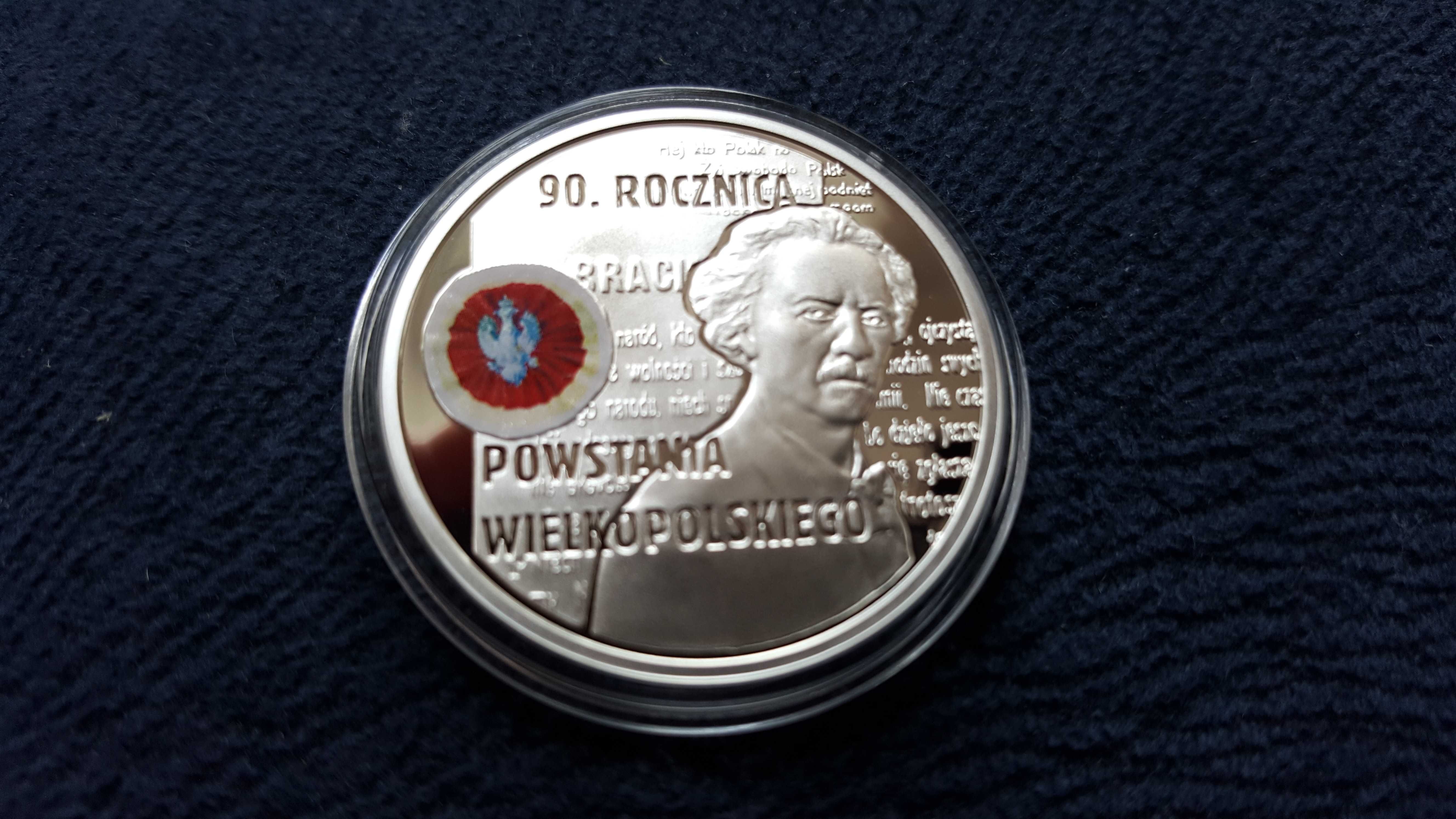10 zł 2008 r. Powstanie Wielkopolskie Ag 925 mennicza L