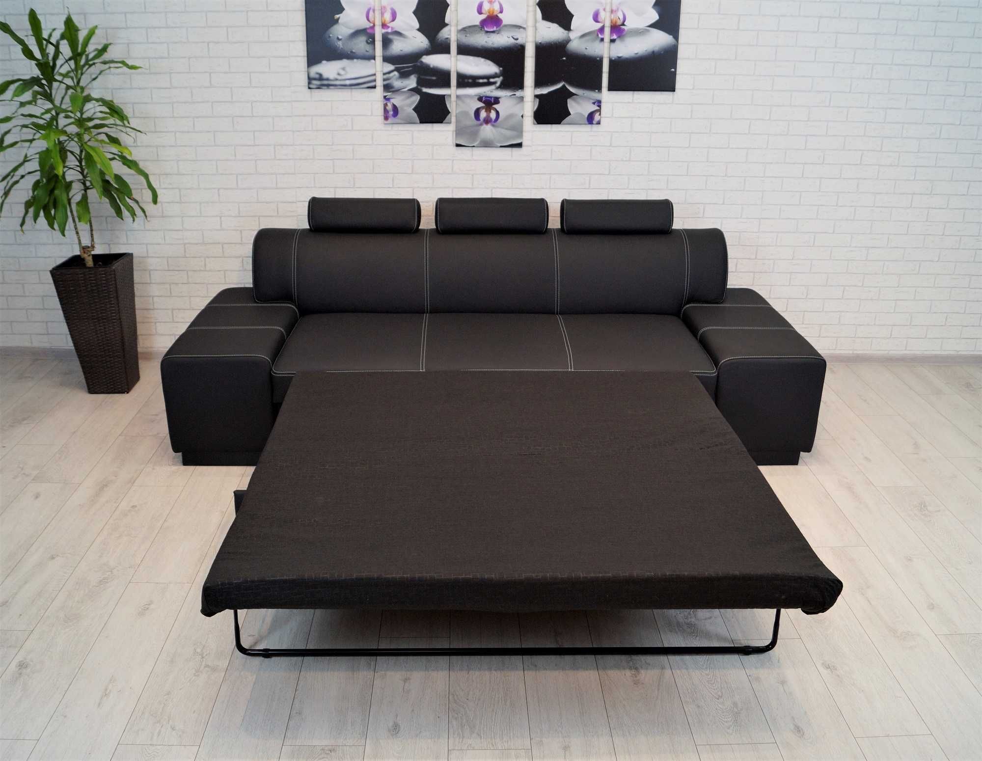 Sofa London 238cm skóra naturalna 100%, wersalka kanapa funkcja