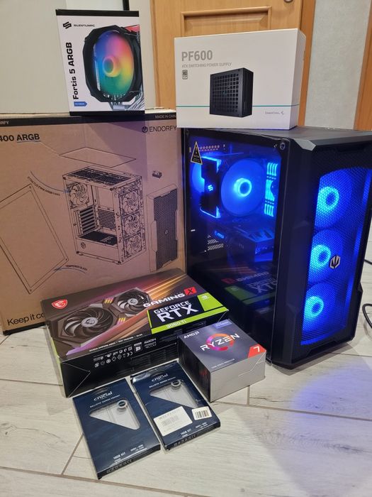 Komputer do gier Ryzen 7 5700g/RTX 3060 TI/32GB/1TB SSD nvme