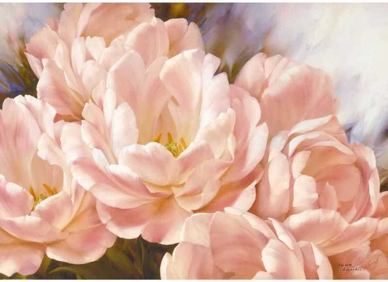 Картина  - "Прекрасные пионы". Размер 58х78