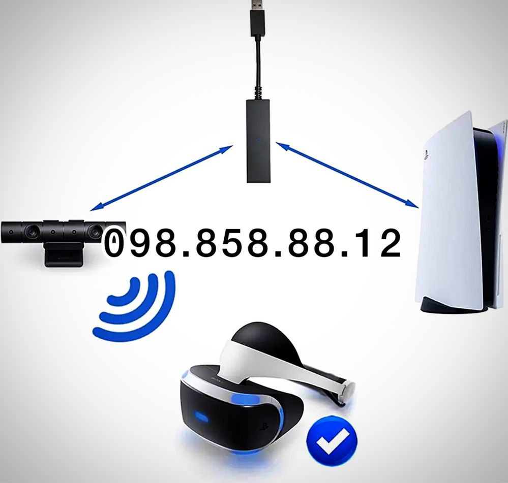 Продам Новый PS 5 VR кабель-адаптер usb 3.0