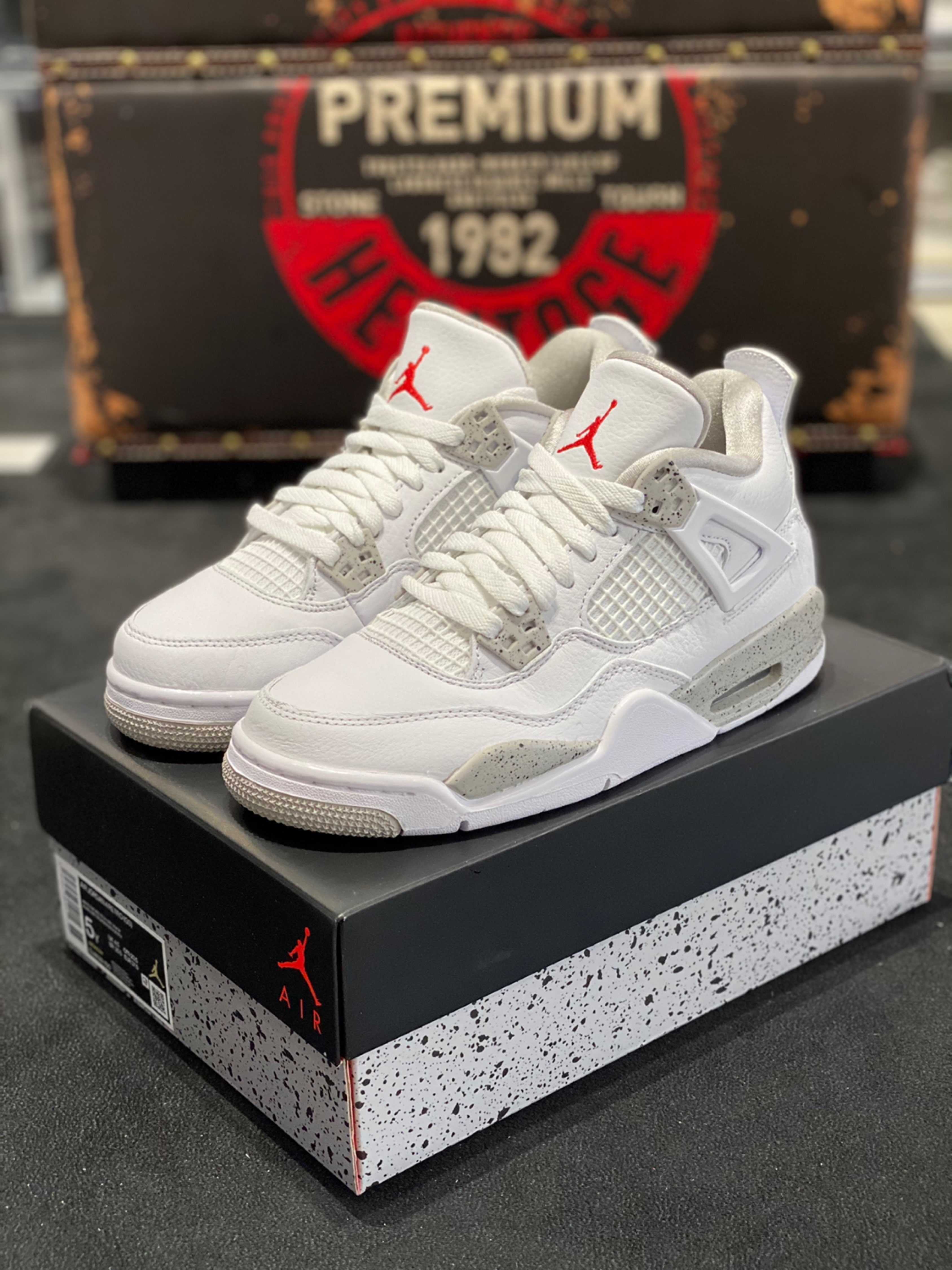 Jordan 4 Retro Białe Oreo Buty codzienne nowe z metką R.42