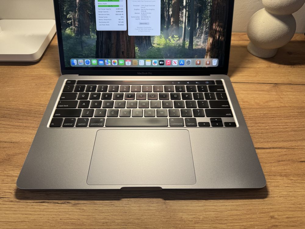 MacBook Pro 13’ 2020 Intel i5 16GB 512GB Space 83%
