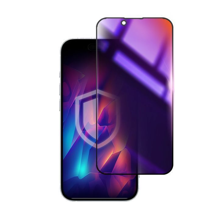Prywatyzujące szkło hartowane 3mk Rainbow Privacy na Apple iPhone 16e