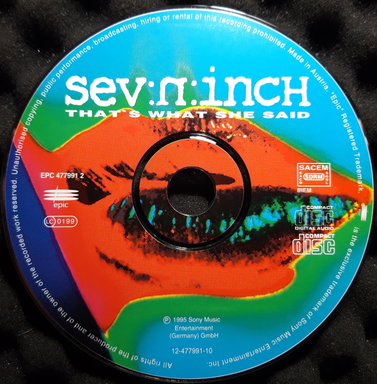 Sev:N:Inch – That's What She Said (CD, 1995)