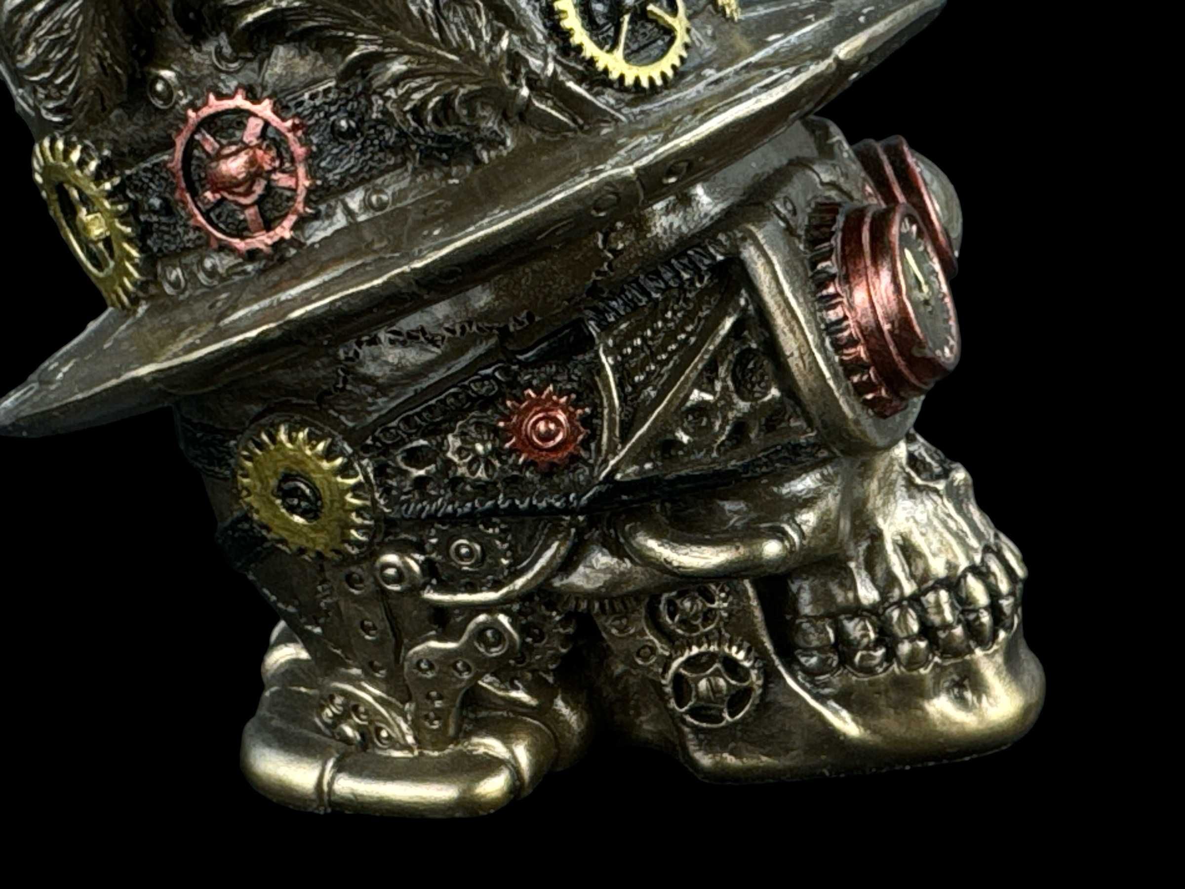 rzeźba figurka Steampunk Czaszka z Cylindrem Veronese WU77638A4