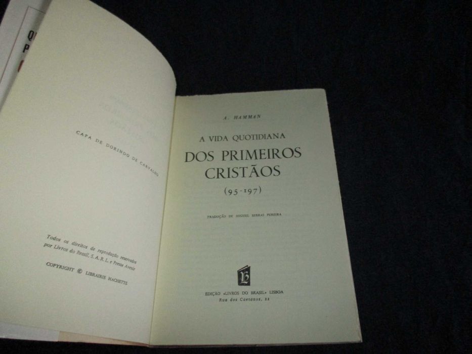 Livro A Vida Quotidiana dos Primeiros Cristãos (95-197)