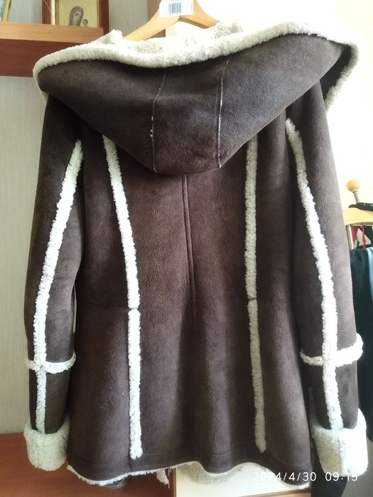 Дублянка натуральна, коричнева, вівчина, р. М.