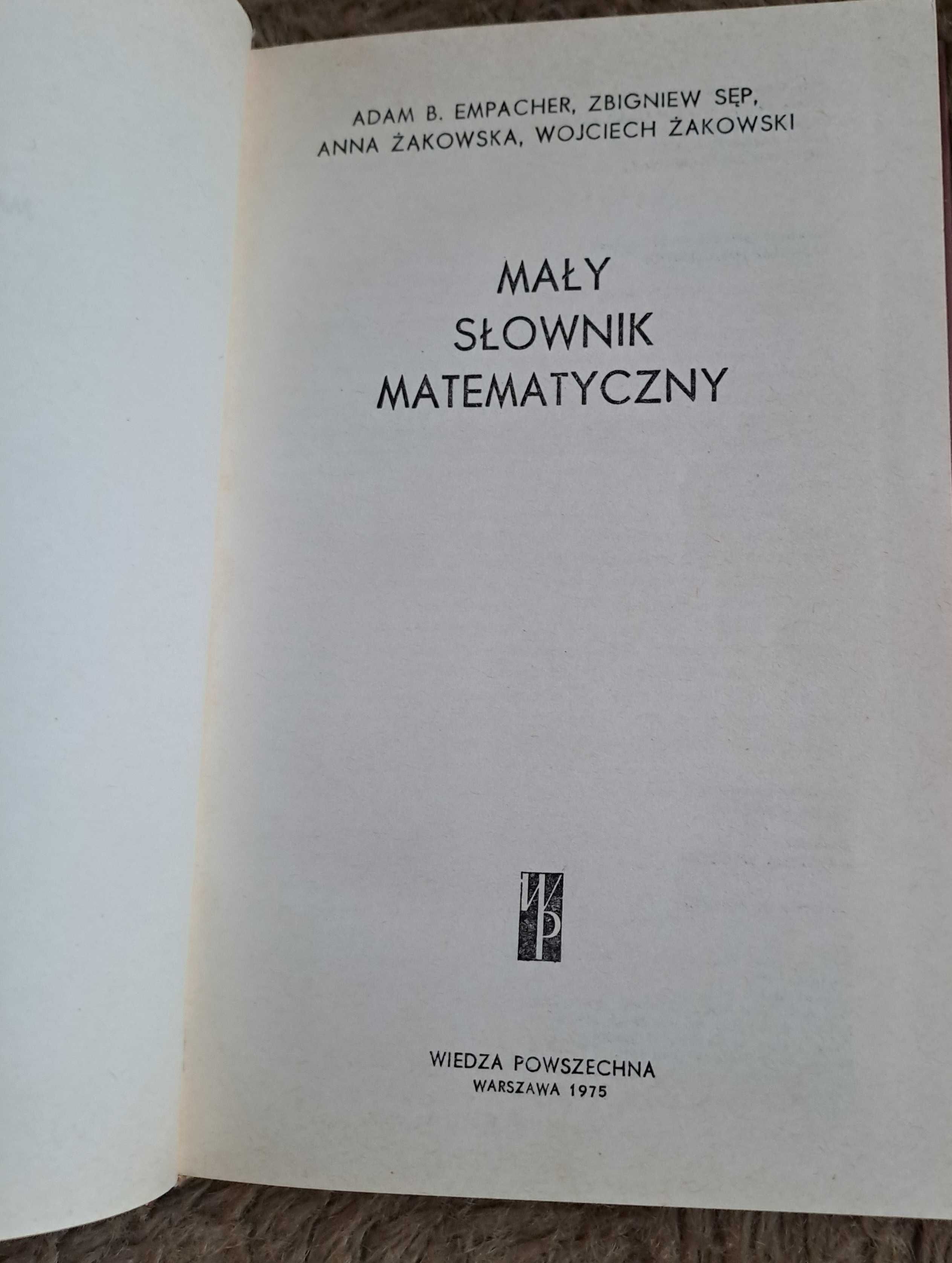 Mały słownik matematyczny