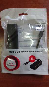 Сетевой адаптер USB Cablexpert A-CM-LAN-01 USB Type-C на Gigabit Ether