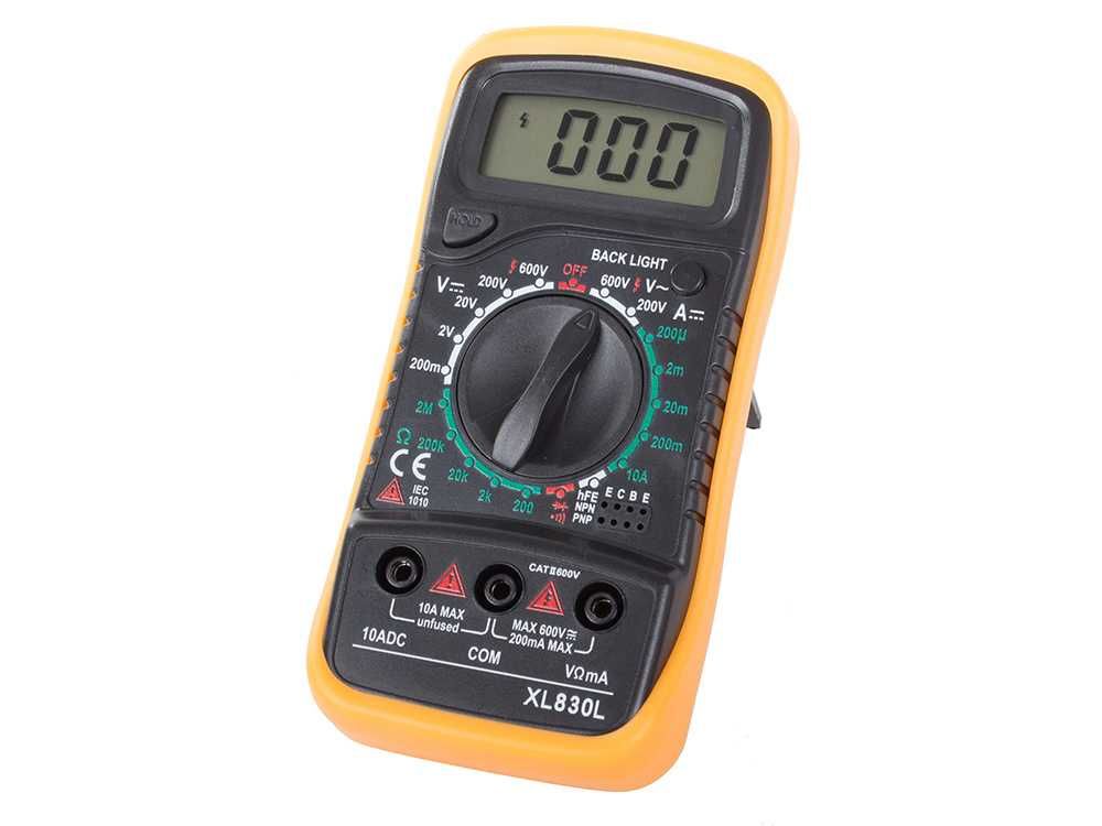 Cyfrowy MIERNIK PRĄDU MULTIMETR Tester Napięcia XL830L + Bateria 9V