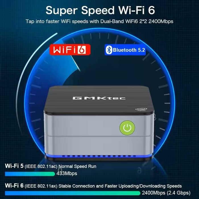 Міні ПК GMKtec G2 Mini PC N100 12GB/512GB