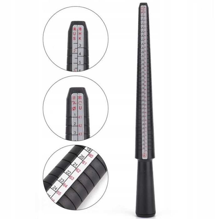 Miarki Jubilerskie do mierzenia Pierścionków Obrączek Palców Zestaw