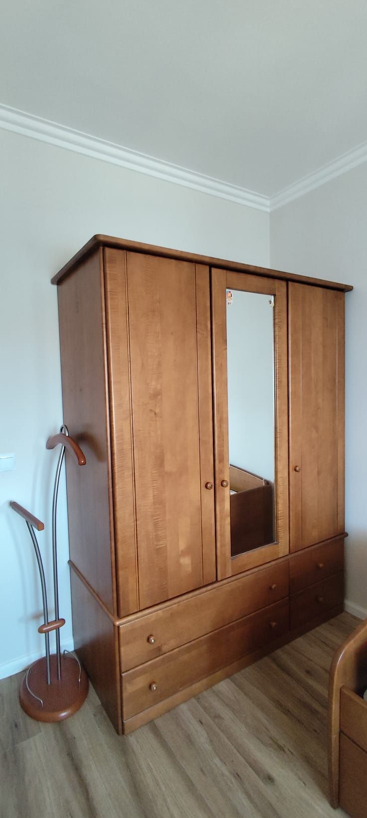Conjunto de Quarto Completo Madeira Maciça/Qualidade | Cama, Roupeiro