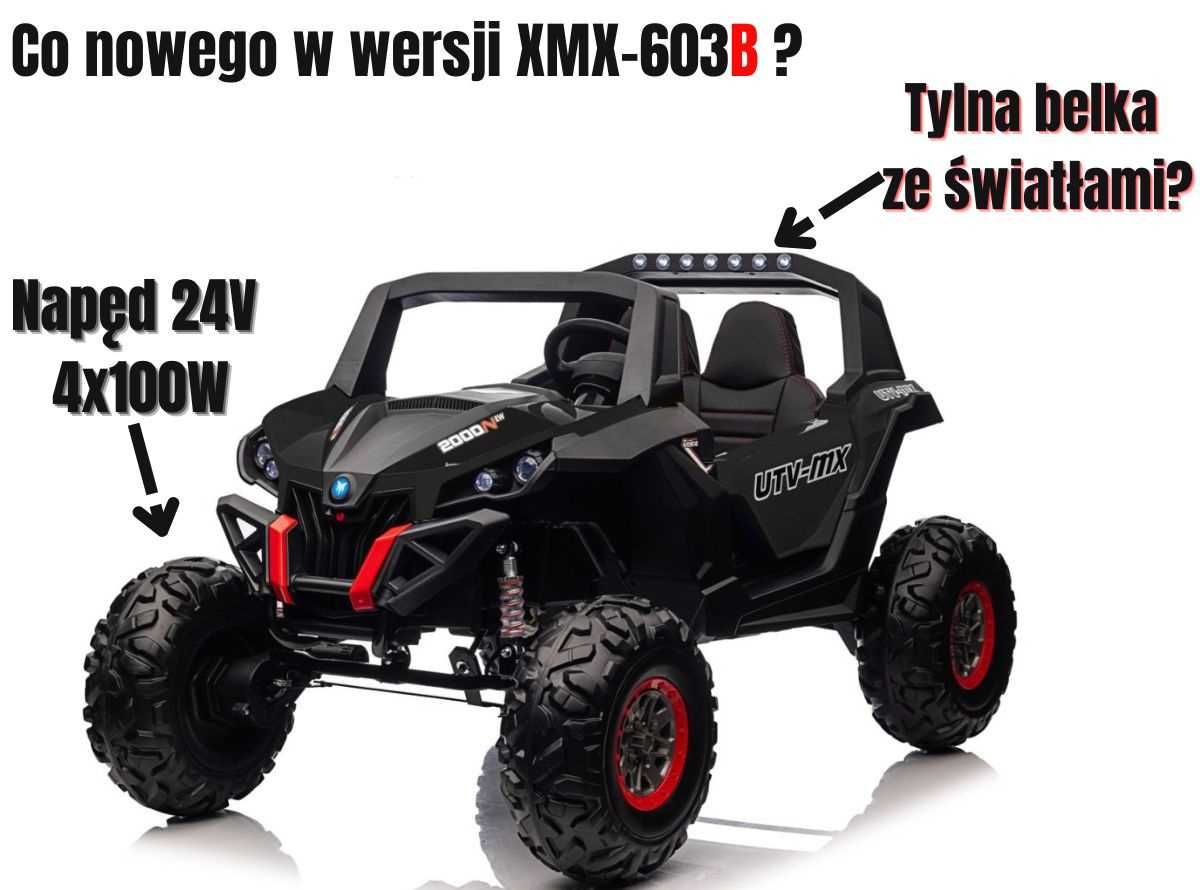 Auto na akumulator BUGGY SUPERSTAR XMX603B Czarny 400W 24V