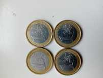 Komplet monet 4 szt 1 euro