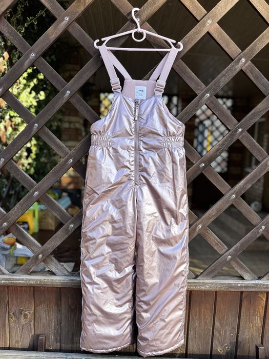 Зимовий комплект пальто,куртка та полукомбинезон на дівчинку  134р.