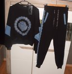 Bawełniany dres z dodatkiem jeansu _T.A.T.U_Cyrkonie r. 36 /38