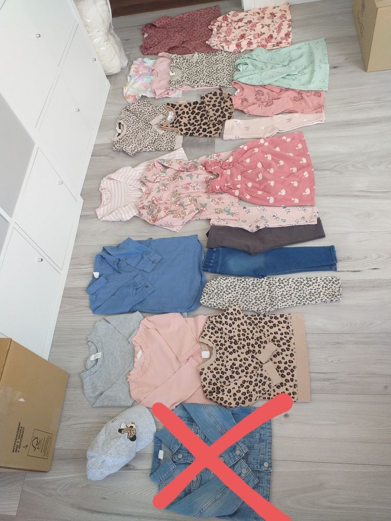 Zestaw ubrań + buty roz.24 dla dziewczynki H&M roz.86/92