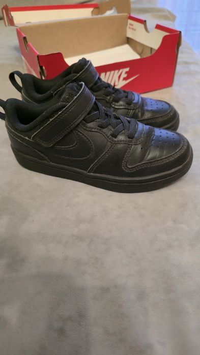 Кросівки nike чорні шкіряні