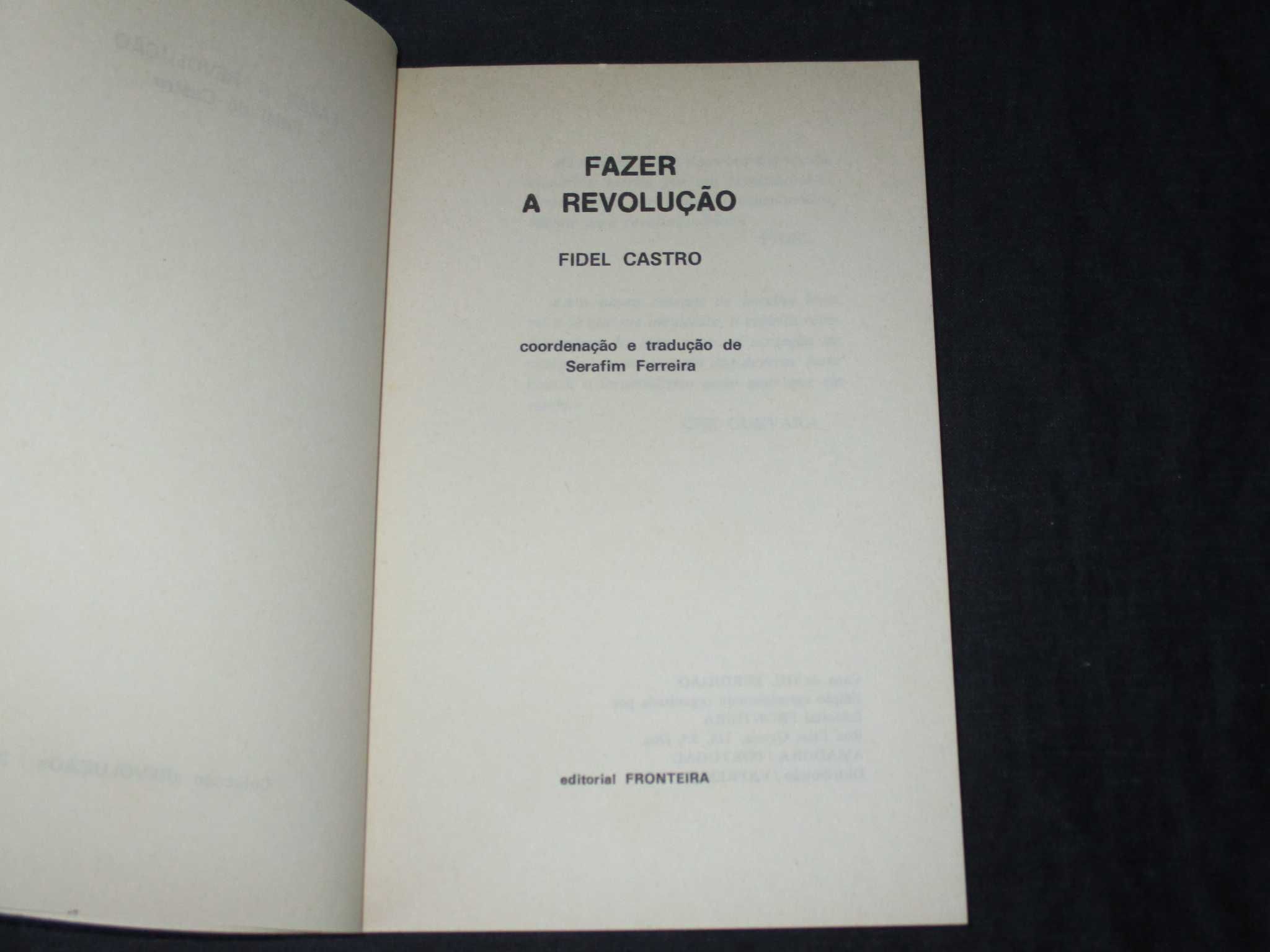 Livro Fazer a Revolução Fidel Castro Editorial Fronteira