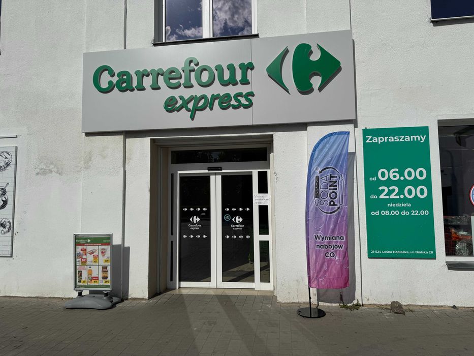 SODA POINT Leśna Podlaska, Bialska 28 Wymiana nabojów CO2