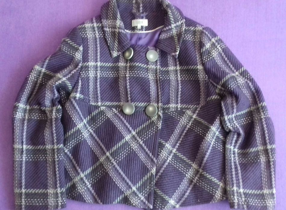 H&M krótki płaszczyk w kratkę r.18