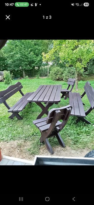 Ogrodowy komplet biesiadny