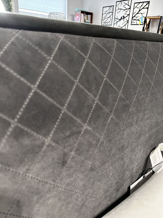 Ліжко двоспальне сіре ТЕО