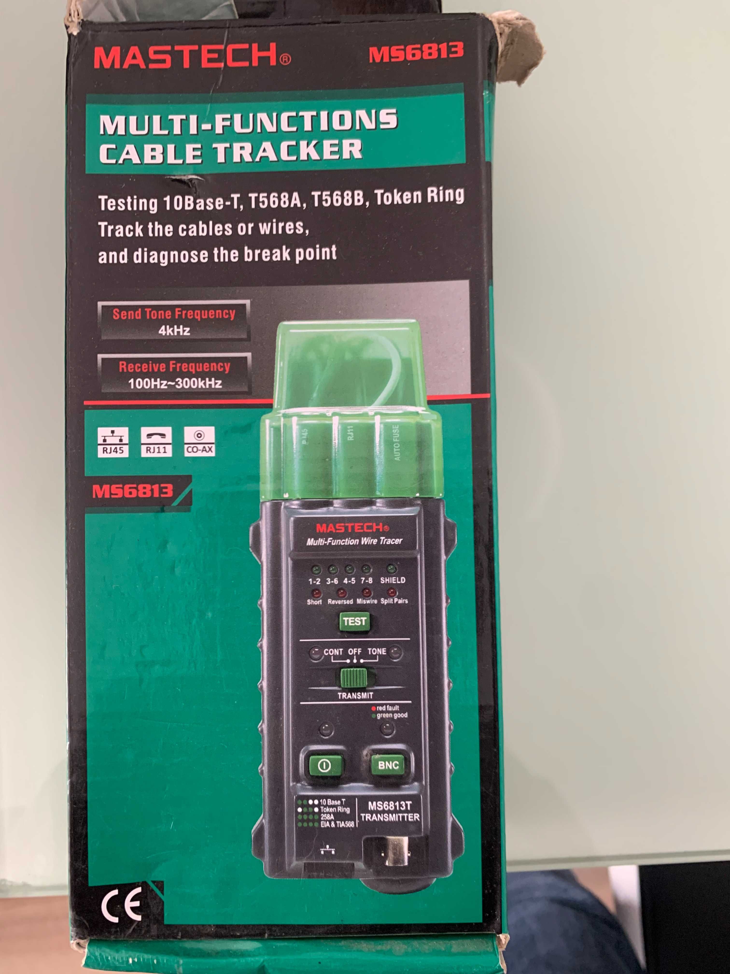 Detetor de cabos multifunções MASTECH MS6813