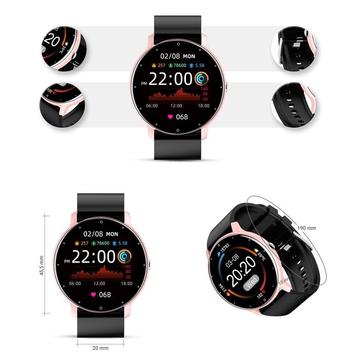 smartwatch damski gravity gt1-2