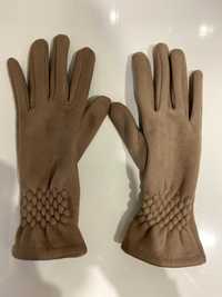 Рукавички/перчатки жіночі утеплені Капучіно