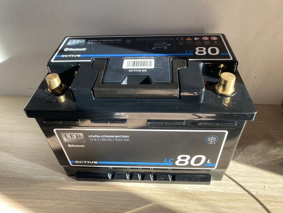 Nowy akumulator LiFePO4 12.8V 80Ah – 0 cykli