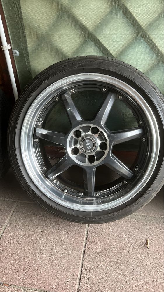 Alufelgi 5x112 18 Dotz Fast Seven+opony 225/40 18 Falken