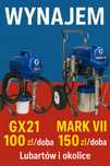 Wynajem agregatów malarskich Graco Gx21 /Mark 7