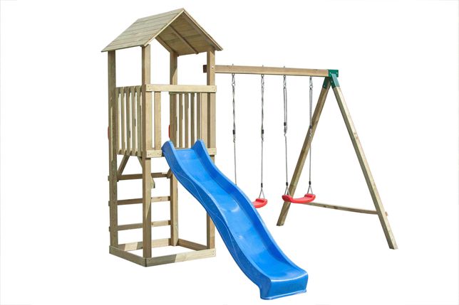 Wieża dla dzieci TOSIA drewniana plac zabaw ogrodowy POZNAŃ