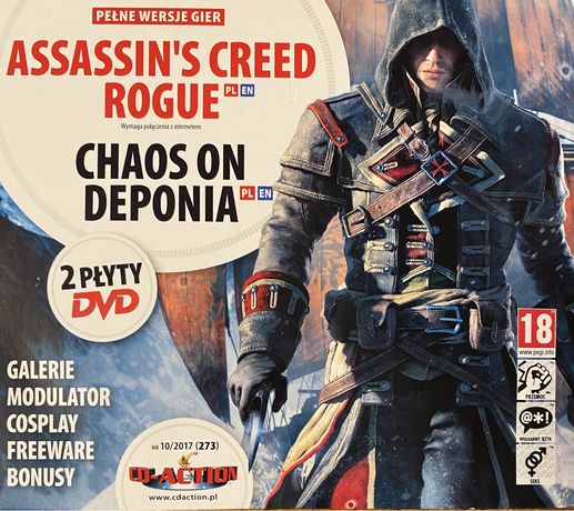 Gry CD-Action 2x DVD nr 273: Assassin’s Creed: Rogue, Chaos On Deponia